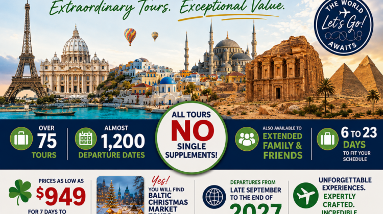 Tours with No Single Supplements!!!